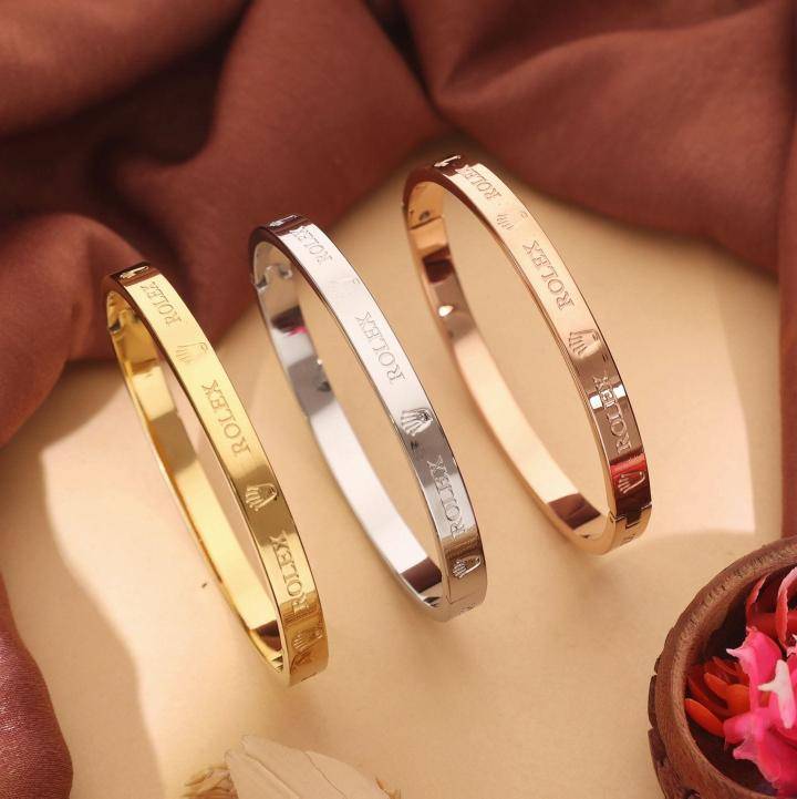 3pcs set stainless steel women bracelet 407 Hyderabad wholesale jewellery market